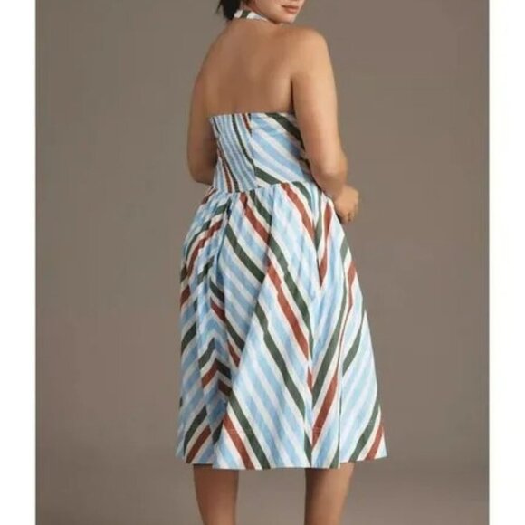 Anthropologie Maeve Women's Size XXS Halter Midi Sun Dress New - Picture 6 of 6